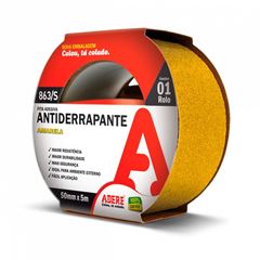 FITA PARA DEMARCACAO DE SOLO 50X15 AMARELO ADERE