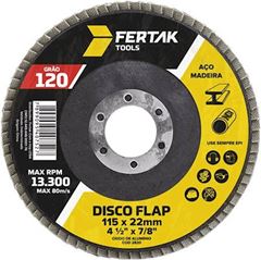 DISCO FLAP STD 4.1/2” 115MM GR120 FERTAK
