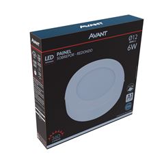 PAINEL LED SOB RED 12CM 6W BR AVANT