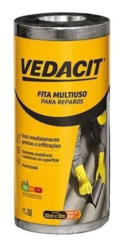 FITA MANTA ALUMINIO AUTOADESIVA 30CMX10M VEDACIT