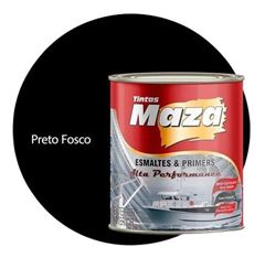 TINTA ALTA TEMP PRETO FOSCO 900ML MAZULA